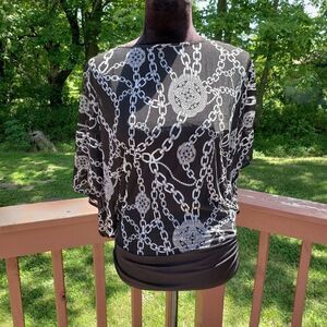 Jennifer Lopez Batwing Business Casual Top, sz XS
